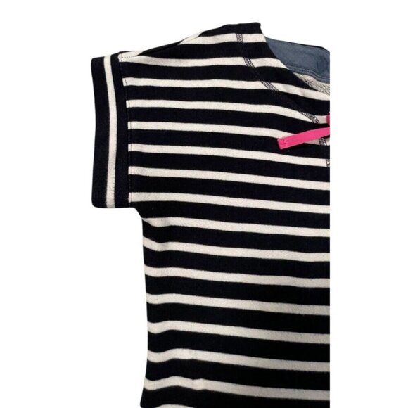 T by Talbots Saltwater Stripe Lace-Up Dress – Size Small - Picture 7 of 9